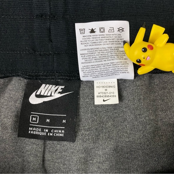 Nike Heritage N7 Black Warm Up Track Running Basketball Sweat Pants 2in1 Sz Med - Picture 5 of 12